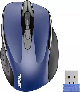 TECKNET Wireless Mouse, 2.4Ghz Ergonomic Computer Mouse, Portable Cordless - Picture 1 of 12