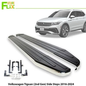 Raptor Side Steps Running Boards For VW Volkswagen Tiguan 2016-2024 (2nd Gen) - Picture 1 of 11