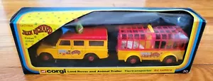 CORGI GIFT SET 30 JEAN RICHARD LAND ROVER & ANIMAL TRAILER NEW OLD STORE STOCK - Picture 1 of 5