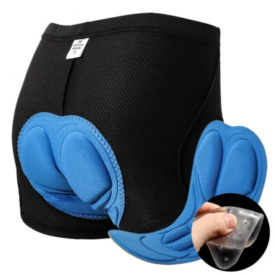 Hombres Ciclismo Ropa Interior 3D Acolchado Bicicleta Pantalones Cortos Acolchado Carretera Bicicleta MTB Forro Corto Foto 1 de 4