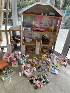 Kidcraft Mansion Doll House Playhouse HUGE Le Toy Van Bundle Loads Furniture