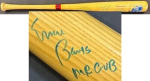 Ernie Banks Signed Wrigley Field Cooperstown Bat Mr Cub Autograph PSA COA HOF - Picture 1 of 16
