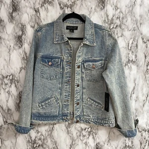 Rachel Zoe Women's Light Wash Jean Jacket Large - Picture 1 of 7