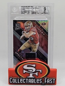 2023 Panini Spectra George Kittle Sunday Spectacle /75 Materials HYPER BGS 9 - Picture 1 of 7