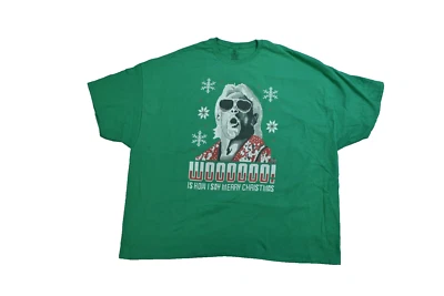 WWE Mens Ric Flair Wooooo! Is How ISay Merry Christmas Funny Shirt New 3XL - Image 1 of 2