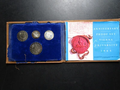 1965 Austria 90% Silver Vienna University Silver Proof Coin Set Uncirculated - Image 1 of 4
