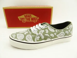 Zapatillas Vans Authentic primavera paisley oliva bajas verdes unisex talla 42 - Imagen 1 de 11