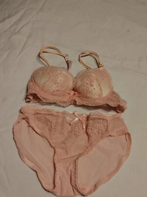 Conjunto de sutiã bowknot elegante para meninas roupa íntima calcinha escolar japonesa 34A - Imagem 1 de 4