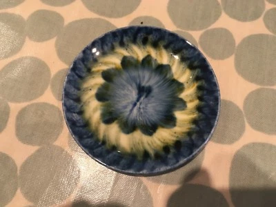 Vintage Portmadoc pottery pin dish signed AM Goldwell - Image 1 of 3