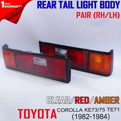 PARA TOYOTA COROLLA KE73 KE75 TE71 1982-84 LUZ TRASERA LUZ CUERPO PAR DERECHA DERECHA  Foto 1 de 3