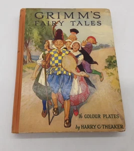 Grimm's Fairy Tales with 16 colour plates by Harry G Theaker Ward Lock Sunshine - Picture 1 of 7