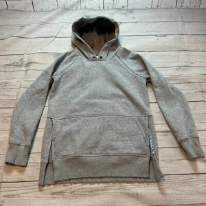 Athleta Girl Hoodie Long Sleeve Top Sweatshirt Gray Girls Size Medium 8-10 - Picture 1 of 9