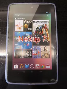 Clear TPU Silicone Rubber Case Skin for ASUS Google Nexus 7 Android Tablet PC - Picture 1 of 1