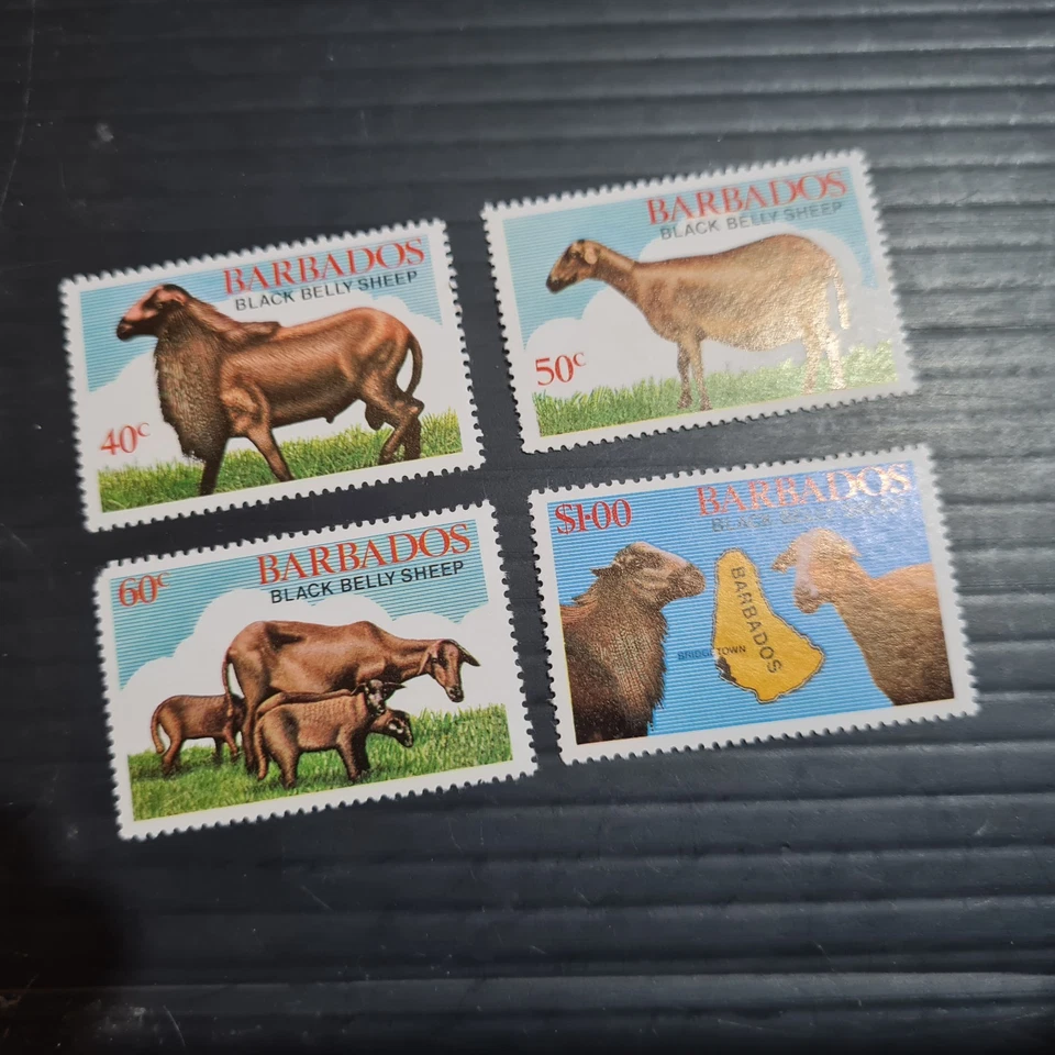 BARBADOS 1982 SG 693-696 OVEJAS MNH Foto 1 de 1