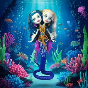 MONSTER HIGH DVB47 GREAT SCARRIER REEF - PERI & PEARL /  MATTEL 2014 - Bild 1 von 2