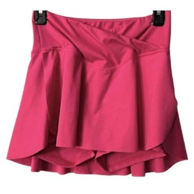 Falda Deportiva Rosa Skort S con 2 Bolsillos Entrenamiento Correr Gimnasio Coqueta Volantes Foto 1 de 4