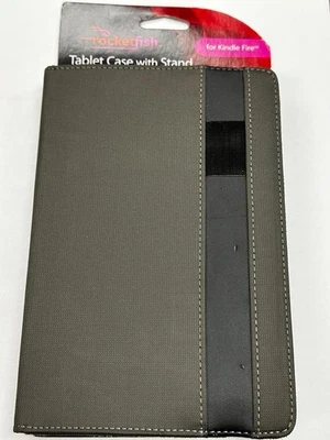 Rocketfish RF-ERNYKFR1GY Tablet Case w/ Stand, for Kindle Fire, Gray, NEW! - Image 1 of 4