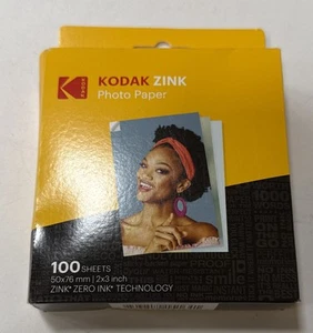 Kodak 2x3” Premium Zink Photo Paper - 100 Sheets Sticky Backed Photo Paper - Photo 1/7