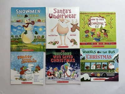 Christmas Winter Children's Books Paperback Lot 6 Foto 1 de 2