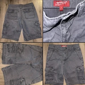 ARIZONA Boys size 14 Grey Cotton Twill Cargo Shorts - Picture 1 of 6