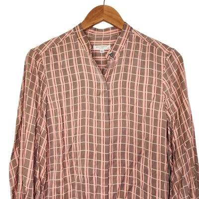 Blusa Equipment Mujer Boleyn Seda Rosa Flamante S Nueva Con Etiquetas  Foto 1 de 4