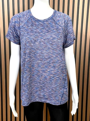 Athleta Ultimate Train Para Mujer S Púrpura Camiseta Malla Camiseta Atletismo Gimnasio Elástico Foto 1 de 4