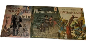1960s Step-Up Books Lewis And Clark, Theodore R., Pilgrim Father's - Lot Of 3 - Picture 1 of 9