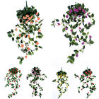 100 cm Kunstblumen Seide Rose gefälschte Girlande Rebe Efeu Pflanze Blätter