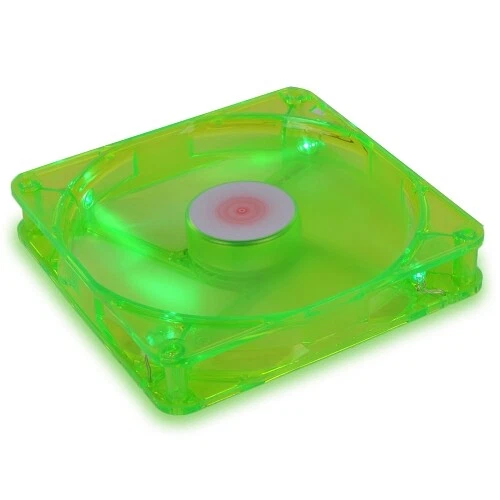 Green LED Case Fan 140mm UV Reactive 4-Pin - Image 1 of 3