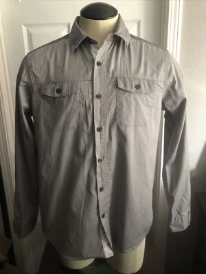 Sean John Button Up Shirt Size L Gray Long Sleeves - Image 1 of 4