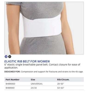 Bell-Horn Elastic Rib Belt for Women 2XL/3XL - Picture 1 of 2