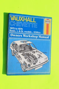 VAUXHALL CHEVETTE 1975 TO 1976 BASIC L & GL MODELS HAYNES WORKSHOP MANUAL 285 - Picture 1 of 11