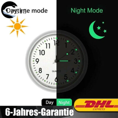 Auto Uhr Mini Uhr Digital Uhr für Aufkleben Auf Dem Armaturenbrett Leuchtend - Bild 1 von 4