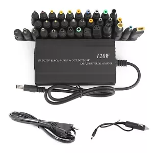 120W Car Home 34 Tips Power Supply Netzteil Ladegerät für Laptop Notebook EU AH - Bild 1 von 7