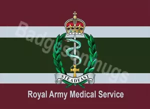 Royal Army Medical Service metal wall plaque / door sign personalised - Picture 1 of 1