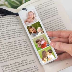 Personalisiertes Lesezeichen - Individuelles Metall Foto Geburtstag Geschenk für Sie Ihn Mama Oma - Bild 1 von 9