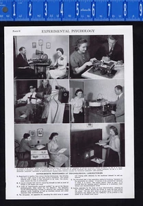 Experimental Psychology & Lewis Institute Psychological Museum - 1950s Print  - Picture 1 of 2