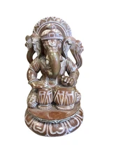 Ganesha Statue Hindu Elephant Playing Tabla Statue Lord Musical Sculpture