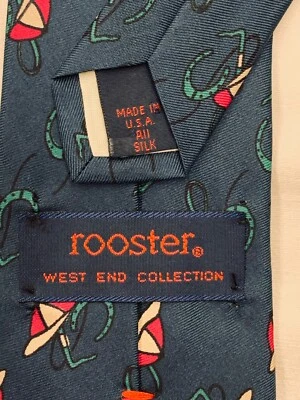 Corbata de Colección Gallo Seda Cuello Azul Caballo Ecuestre Derby Colección West End Foto 1 de 4