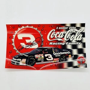 Dale Earnhardt Sr. Coca-Cola Racing Family 1999 NASCAR 3"x5" statische Fensterklammer - Bild 1 von 3