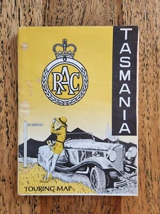 1973 RAC Tasmania Touring Map of Tasmania Vintage folding map incl. Street Maps - Picture 1 of 4