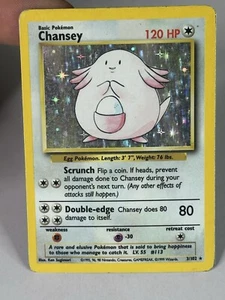 Chansey 3/102 Holo Rare Base Set - Pokemon Card WOTC - Picture 1 of 14