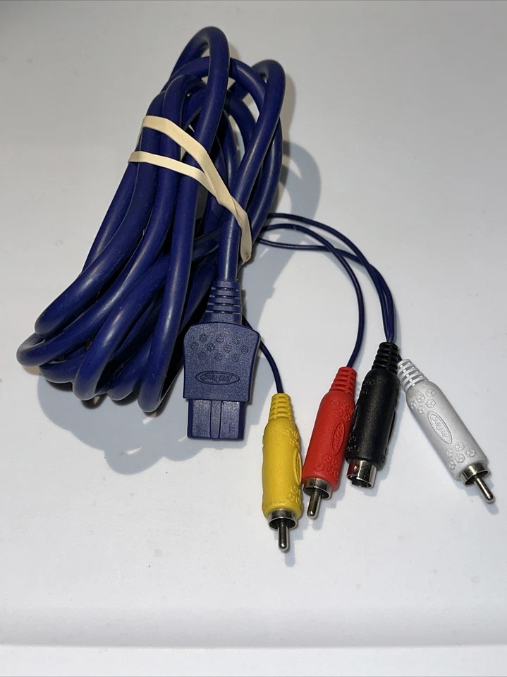 Intec S-Video Composite Cable Nintendo GameCube, Super NES, SNES, N64  - Image 1 of 1
