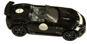 Jaguar F-Type Cabrio Diecast Auto schwarz mit weißen Punkten Sammlerstück Spielzeug 1:64 S - Bild 1 von 8