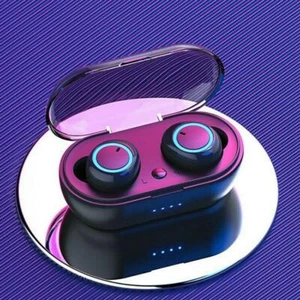 Écouteur sans fil Bluetooth écouteur microphone avec boîtier de charge pour téléphone intelligent - Photo 1 sur 3