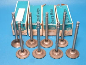NOS Set (8) GM 1971 Pontiac GTO LeMans Firebird 455 Exhaust Valves 483206 486571 - Picture 1 of 5
