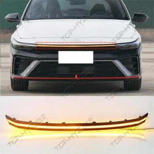 For 2024-2025 Hyundai Elantra Front Grille LED Driving Lights Turn Signal Light - Picture 1 of 9