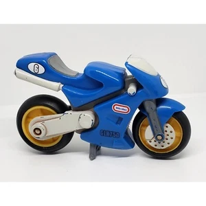 Little Tikes Rugged Riggz Motorcycle Blue # 6 With Kickstand - Bild 1 von 6