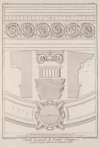 PIRANESI (*1758) nach PIRANESI (*1720), Profil der Ionischen Säulenordnung, 180 - Bild 1 von 6