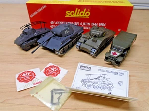 Solido Day 1944 Collector Set German Panther + US Sherman + Ambo + 234 Armor Car MIB - Bild 1 von 17